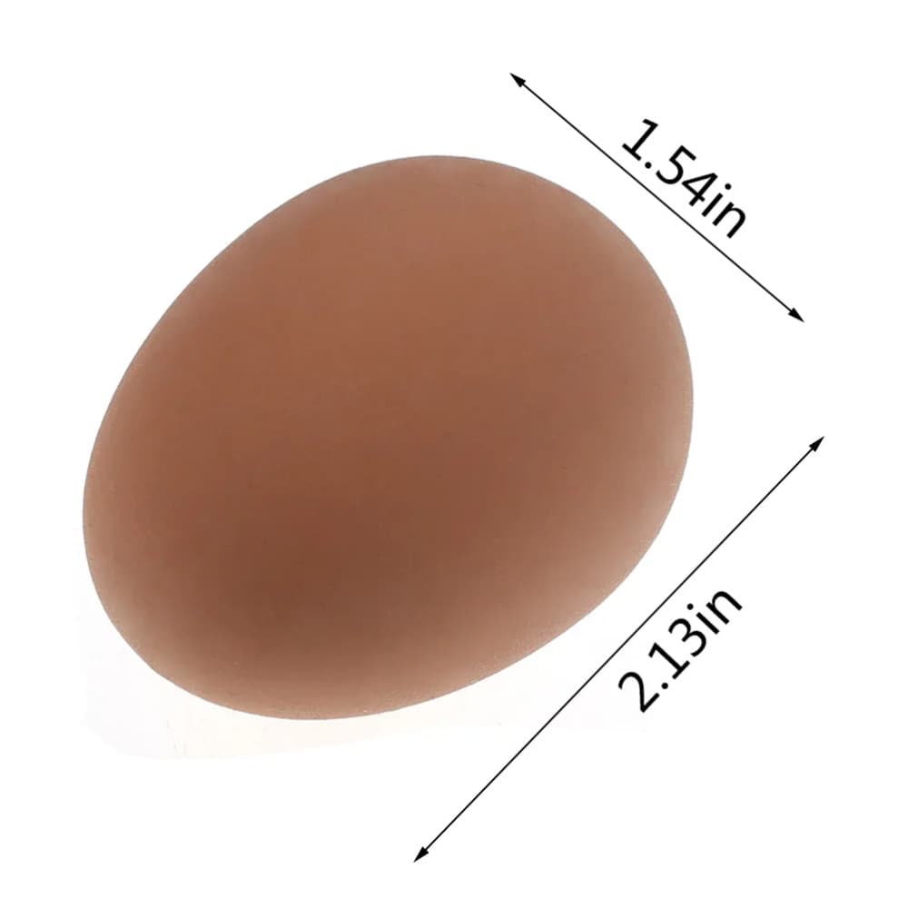 Jucarie Oul saltaret, aspect realistic, 6 cm, plastic, rosu — varianta 3