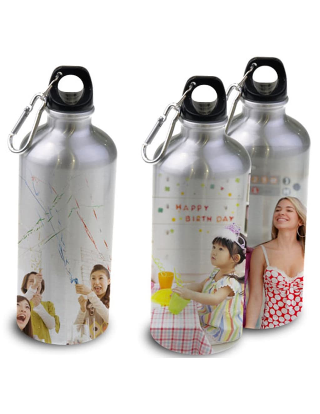 Bidon sport metalic, personalizat cu poza ta, arginitiu, 500 ml — varianta 3