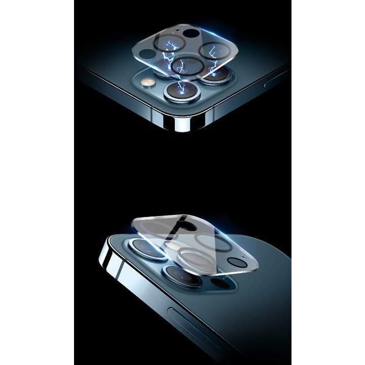 Folie de protectie pentru camera spate iPhone 14 Plus, transparent cu margini negre 3
