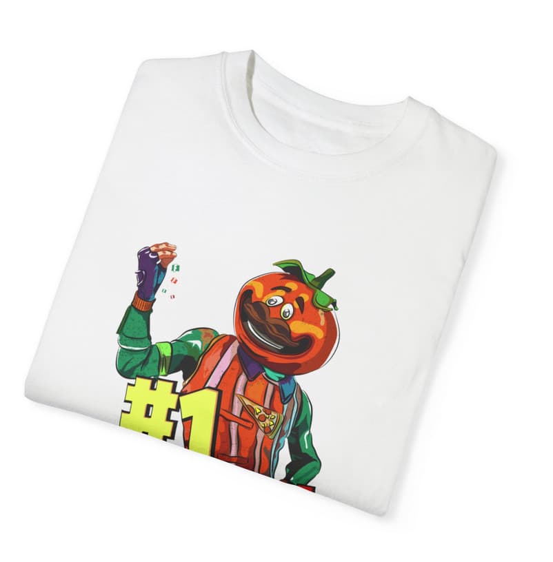 Tricou personalizat alb, copii/adulti, design Victory Royale 1, modal, diverse marimi — 3