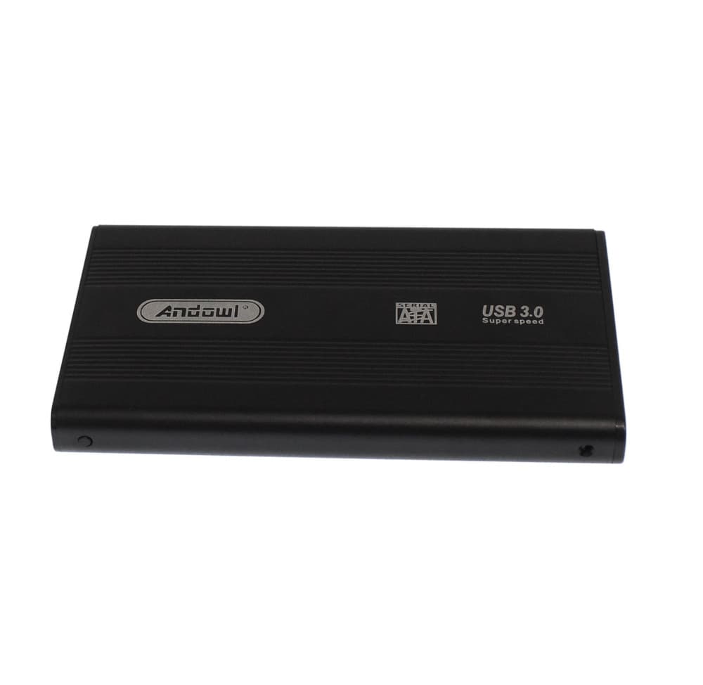 Carcasa rack extern Andowl QY-S3.0, USB 3.0, compatibil 2.5 inch HDD, 5 Gbit/s, aluminiu, cablu si husa Incluse — 2