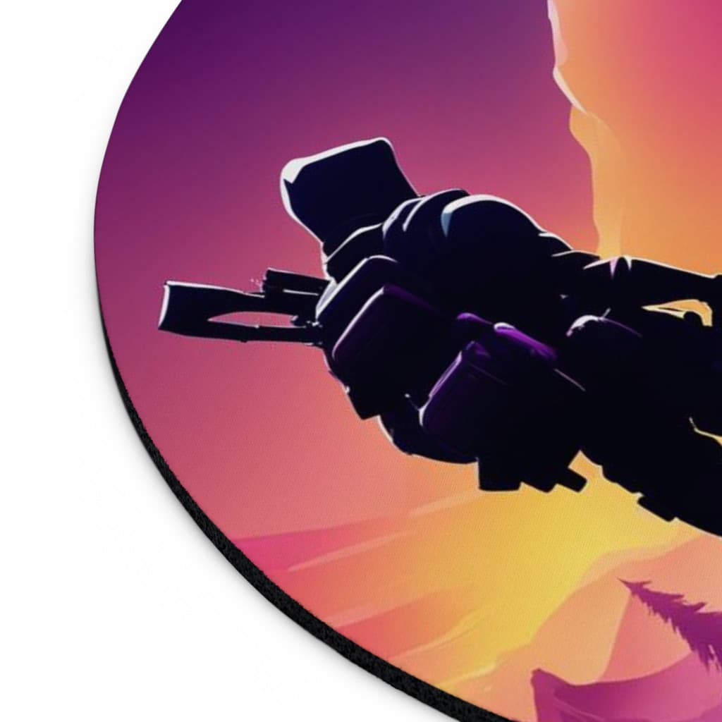 Mousepad personalizat, design Fortnite 2, rotund, diametru 20 cm — 3