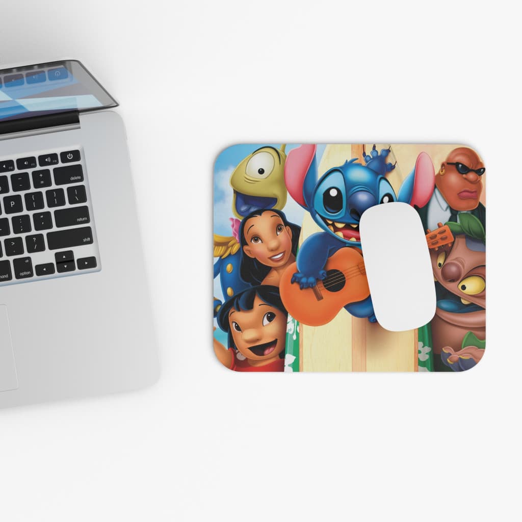 Mousepad personalizat, design Stitch playing on guitar, 22 x 18 cm — 3