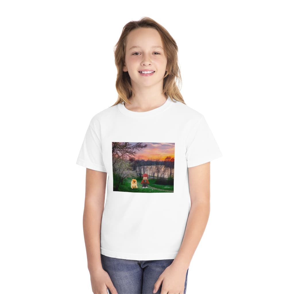 Tricou personalizat alb, copii/adulti, design Lucas Roblox si catelul, modal, diverse marimi — 3