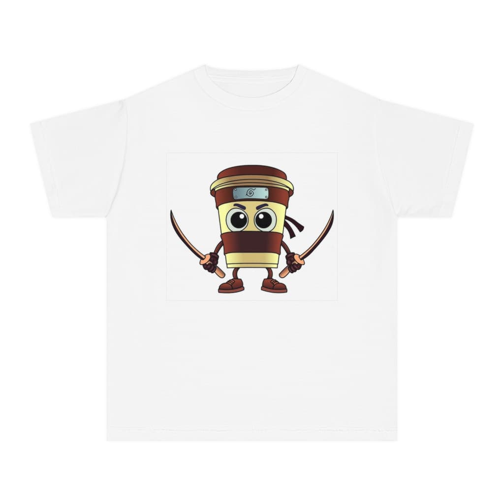 Tricou personalizat alb, copii/adulti, design Cappuccino Assassino 4, modal, diverse marimi — 2