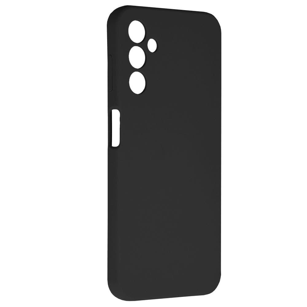 Husa Samsung Galaxy A54 5G, Luxury Silicone, protectie camera, catifea in interior, neagra — 2