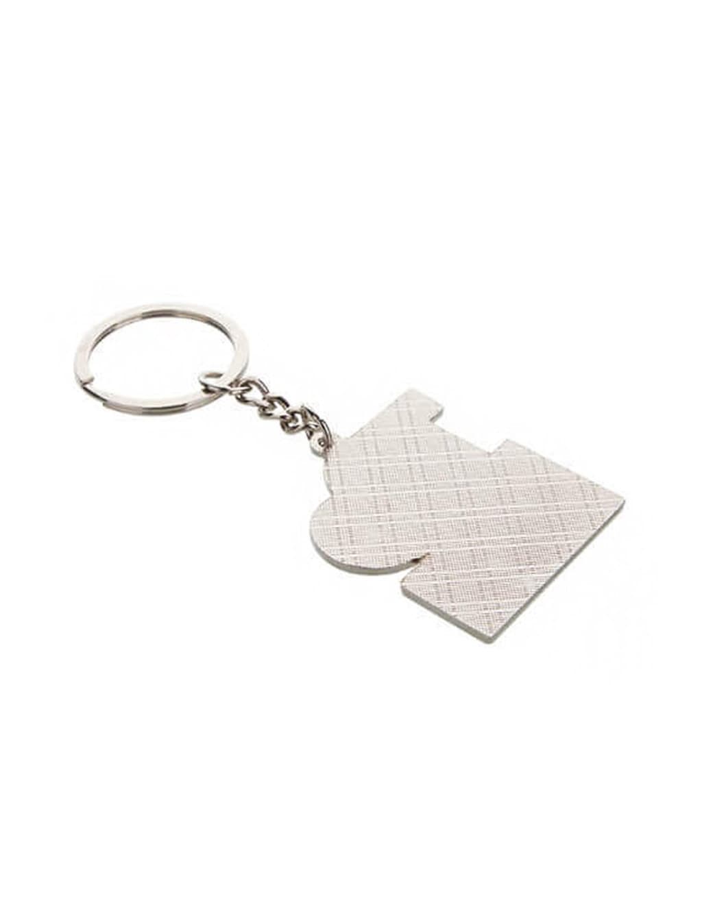 Breloc metalic personalizat cu poza ta, model I love — 3