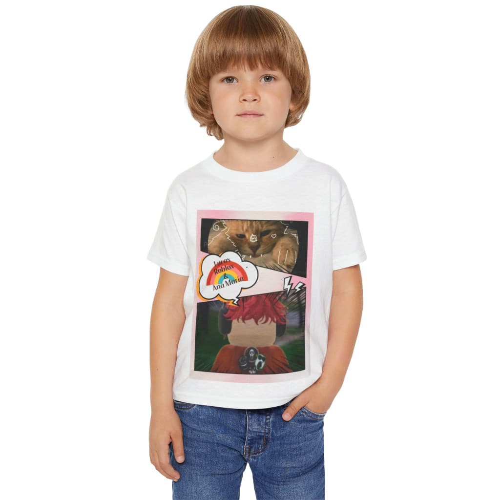 Tricou personalizat alb, copii/adulti, design Ana si Lucas, modal, diverse marimi — 5