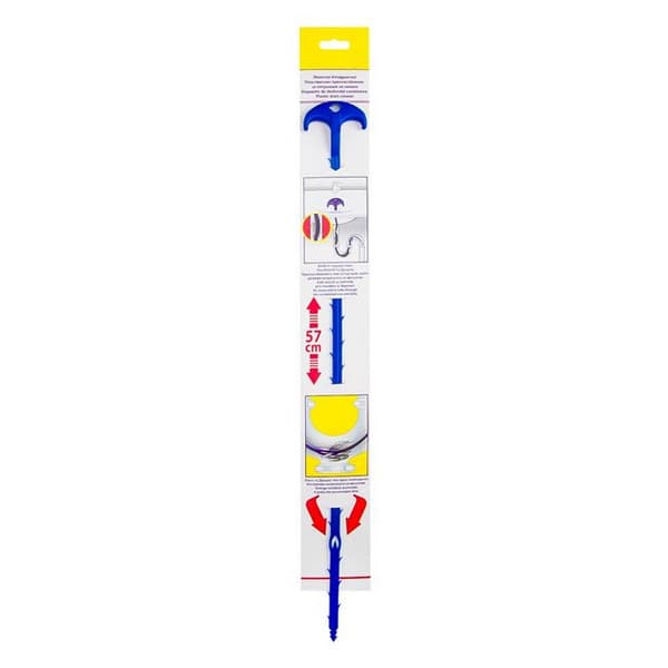 Dispozitiv de desfundat canalizarea, plastic, 57 cm, albastru — 2
