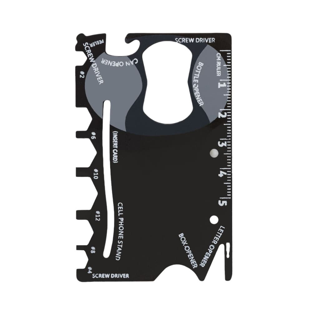 Accesoriu multifunctional metalic 18 in 1, negru — 2