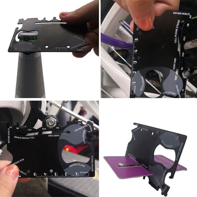 Accesoriu multifunctional metalic 18 in 1, negru — 3