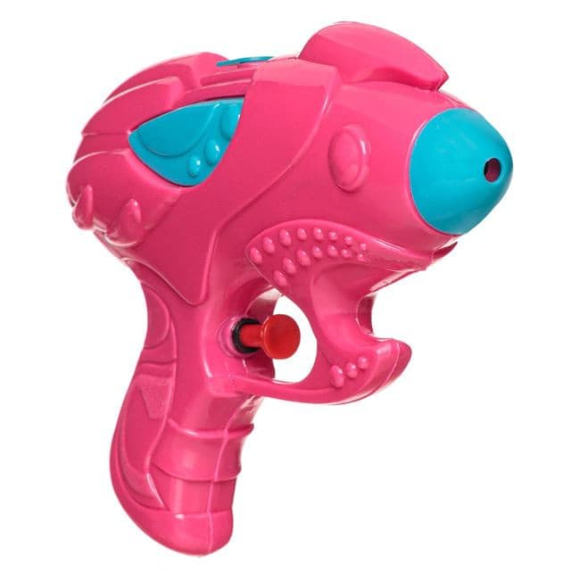 Pistol de apa, 18 cm, plastic, roz fucsia/albastru — 2