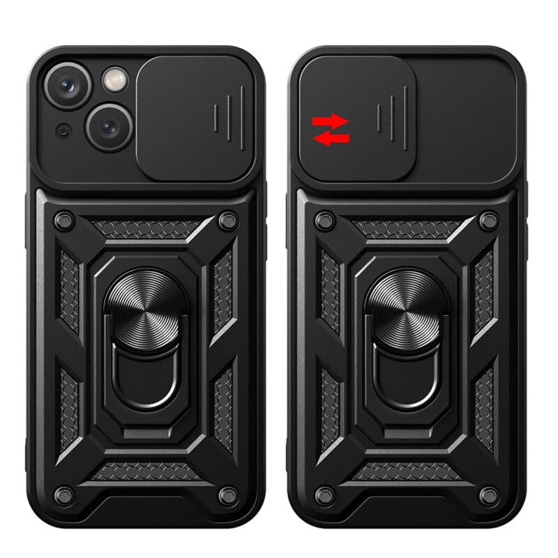 Husa Apple iPhone 16 Pro Max, Camshield Armor, inel sustinere, protectie camera, argintie — 3