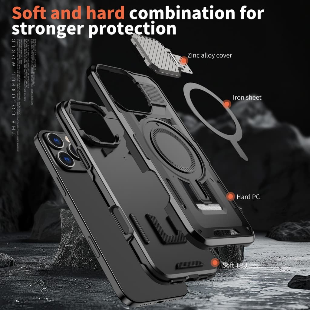 Husa iPhone 16 Pro Max, Armor MagCase, CamBracket, neagra — 2