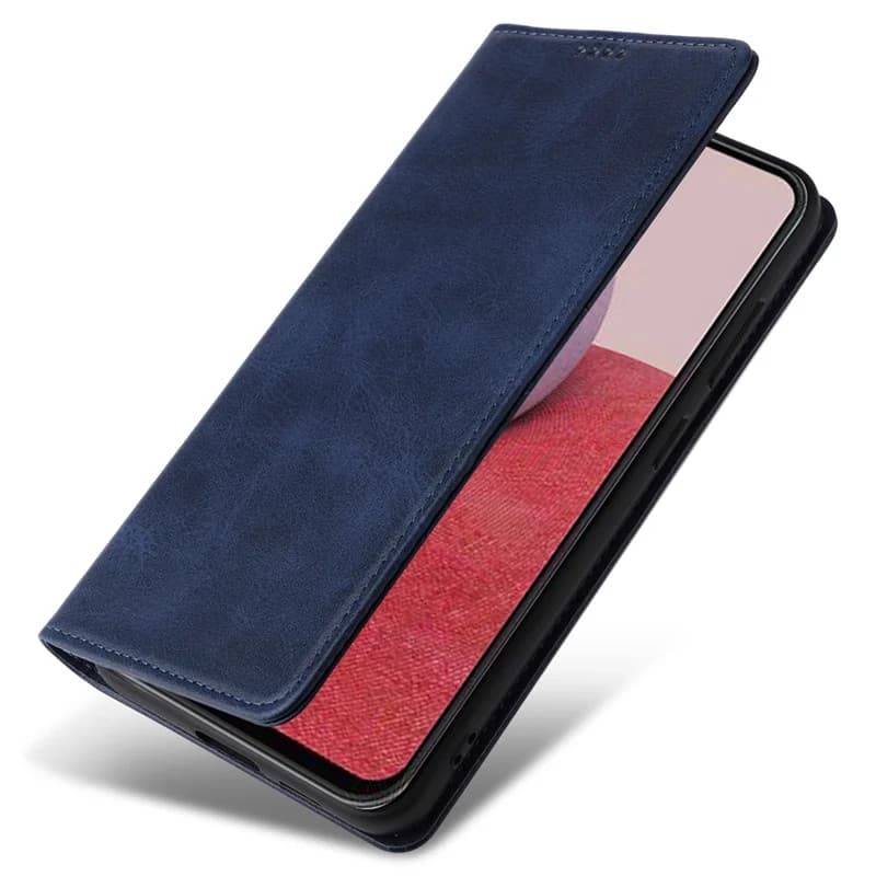 Husa Samsung Galaxy A17, Elegant Book Case, inchidere magnetica, albastra — 2