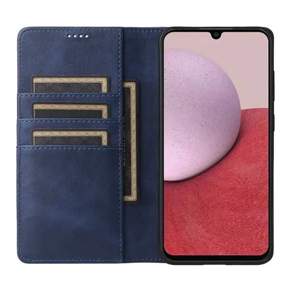 Husa Samsung Galaxy A17, Elegant Book Case, inchidere magnetica, albastra — 4