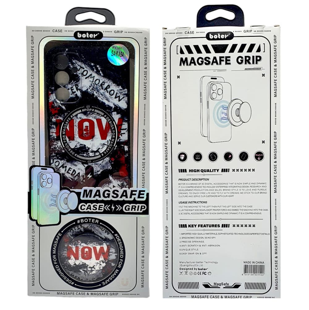 Husa Samsung Galaxy A54 5G, Boter Magsafe + MagPopsocket, NOW — 5