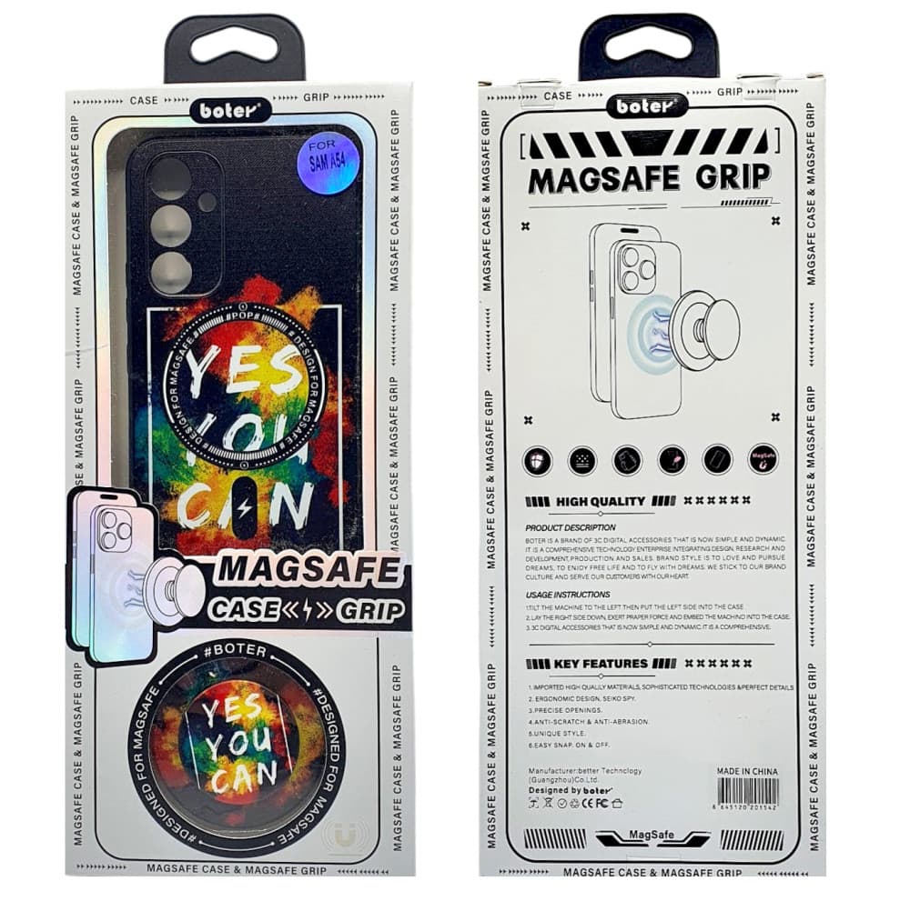 Husa Samsung Galaxy S23, Boter Magsafe + MagPopsocket, Yes You Can — 5