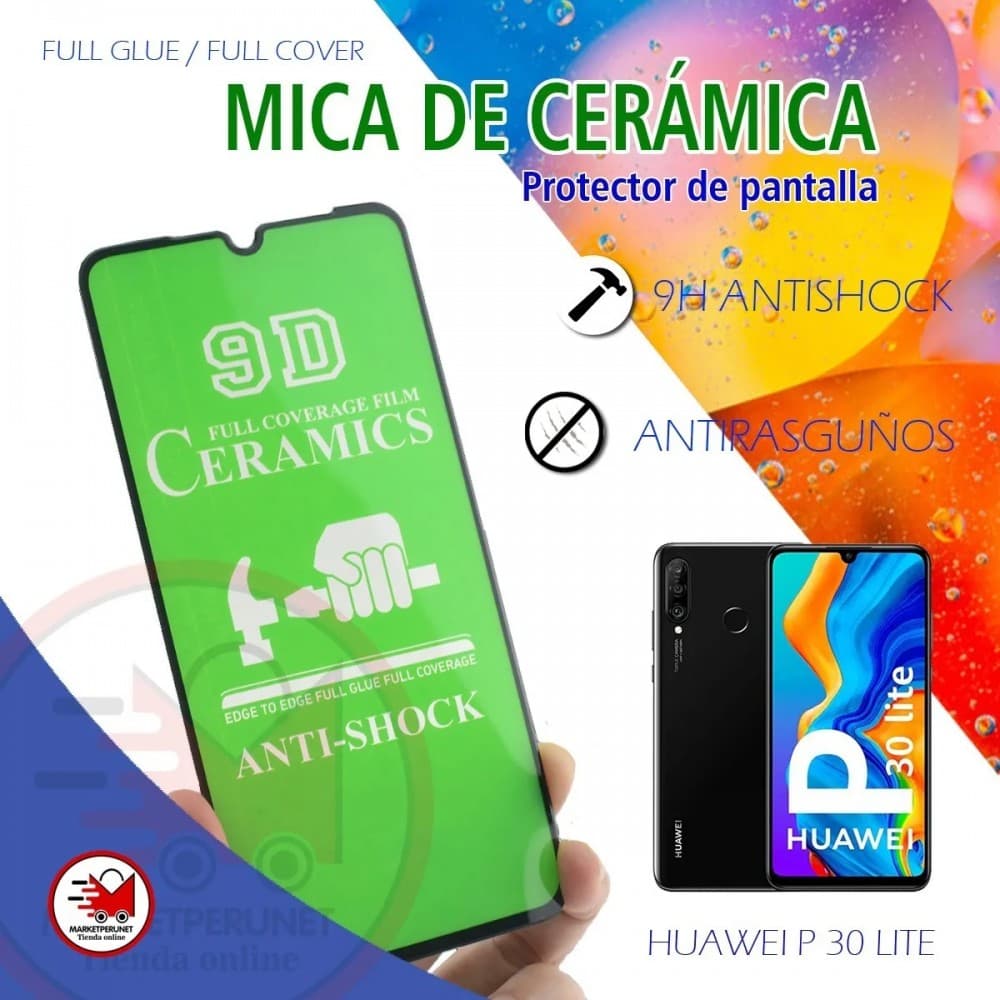 Folie de protectie Ceramic Film pentru Huawei P30 Lite / P30, margini negre — 4