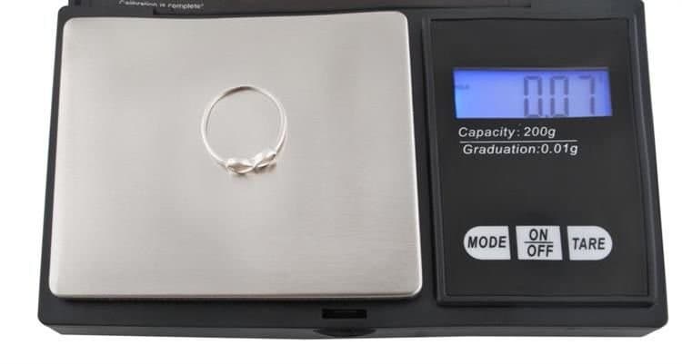 Mini cantar digital pentru bijuterii, maxim 200 gr, acuratete 0.01gr — 3