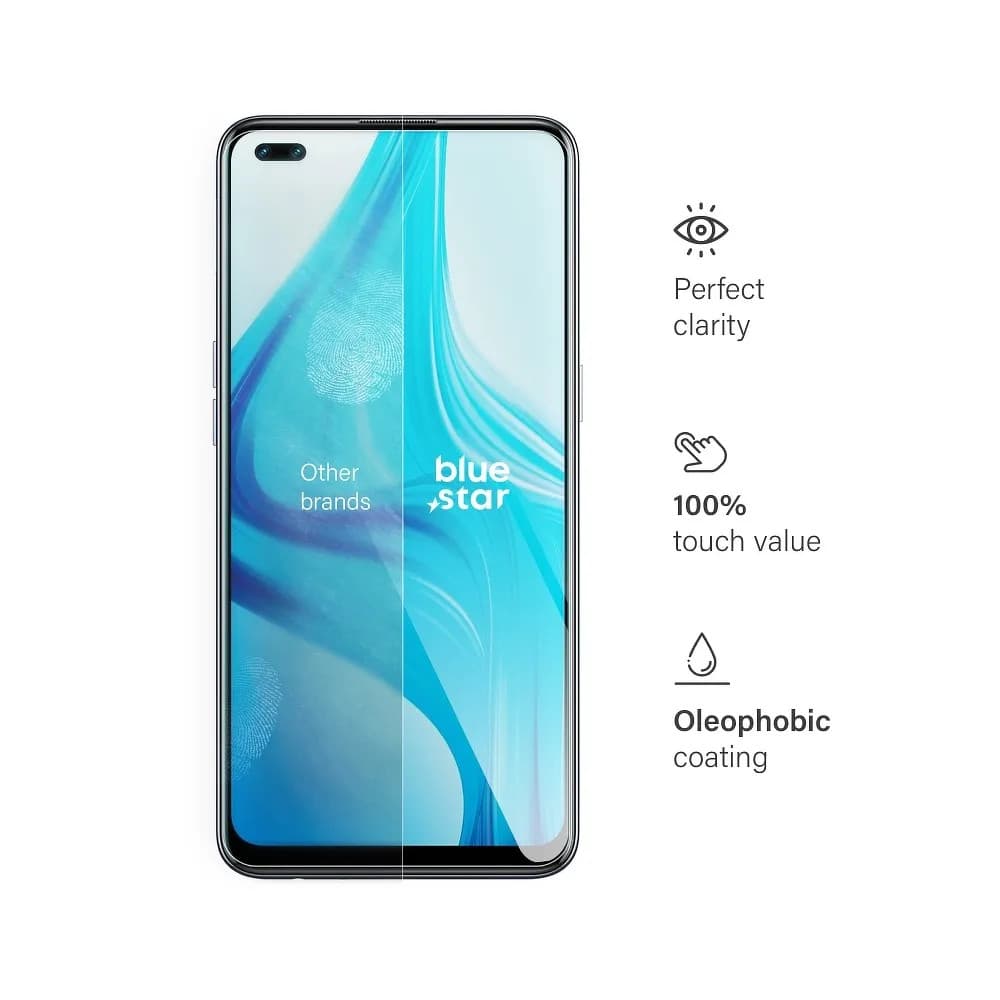 Folie sticla Oppo Reno 4Z, Bluestar, transparenta — 2