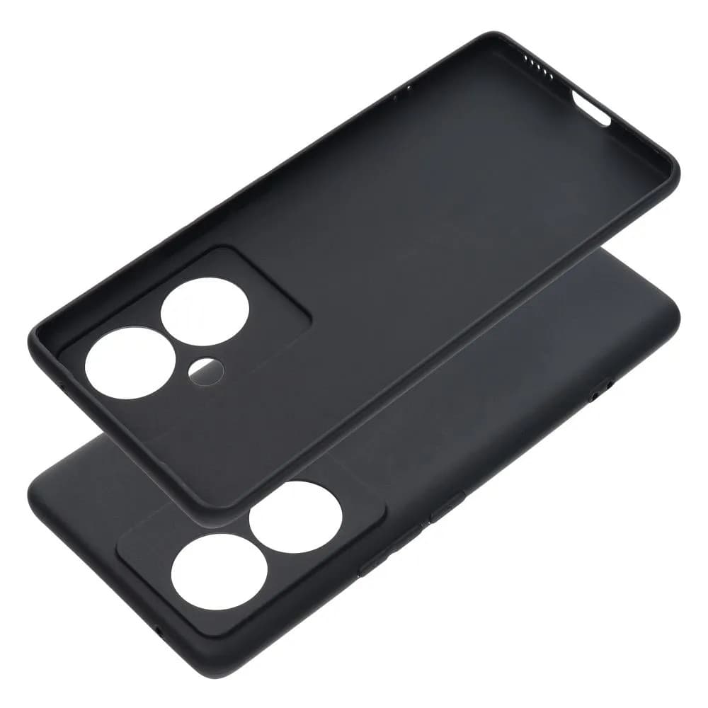 Husa protectie Vivo V29 Lite, Matt TPU, silicon moale, negru — 2