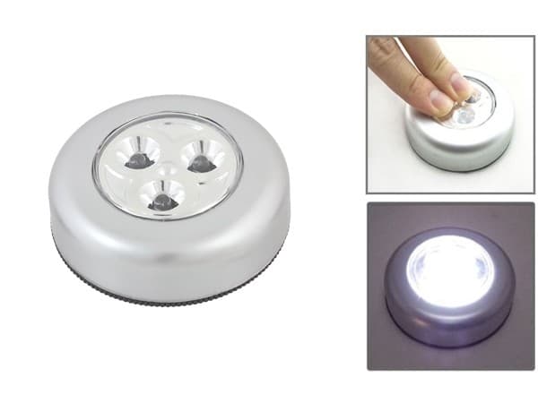 Mini lampa cu 3 LED-uri ZD9, functionare prin apasare — 2