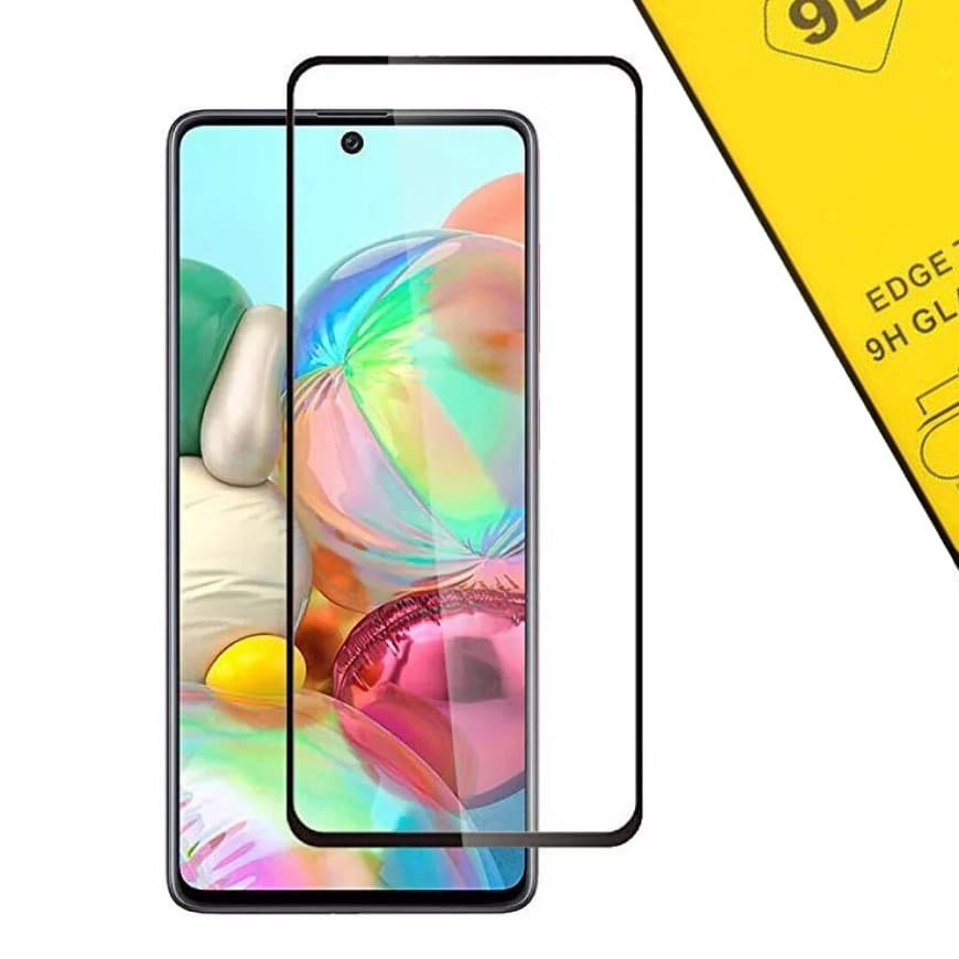 Folie sticla Samsung Galaxy A71, Full Glue 9D, margini negre — 2