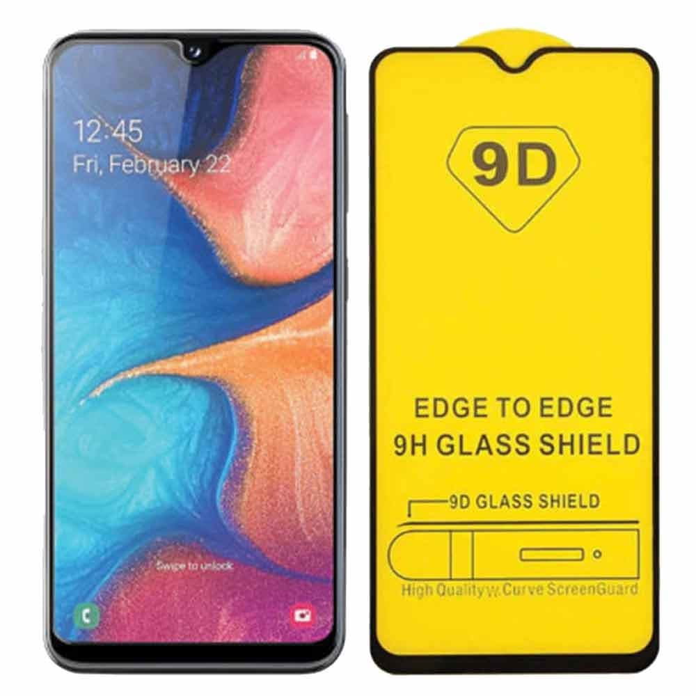 Folie de sticla Full Glue 9D pentru Samsung Galaxy A22 5G, margini negre — 2