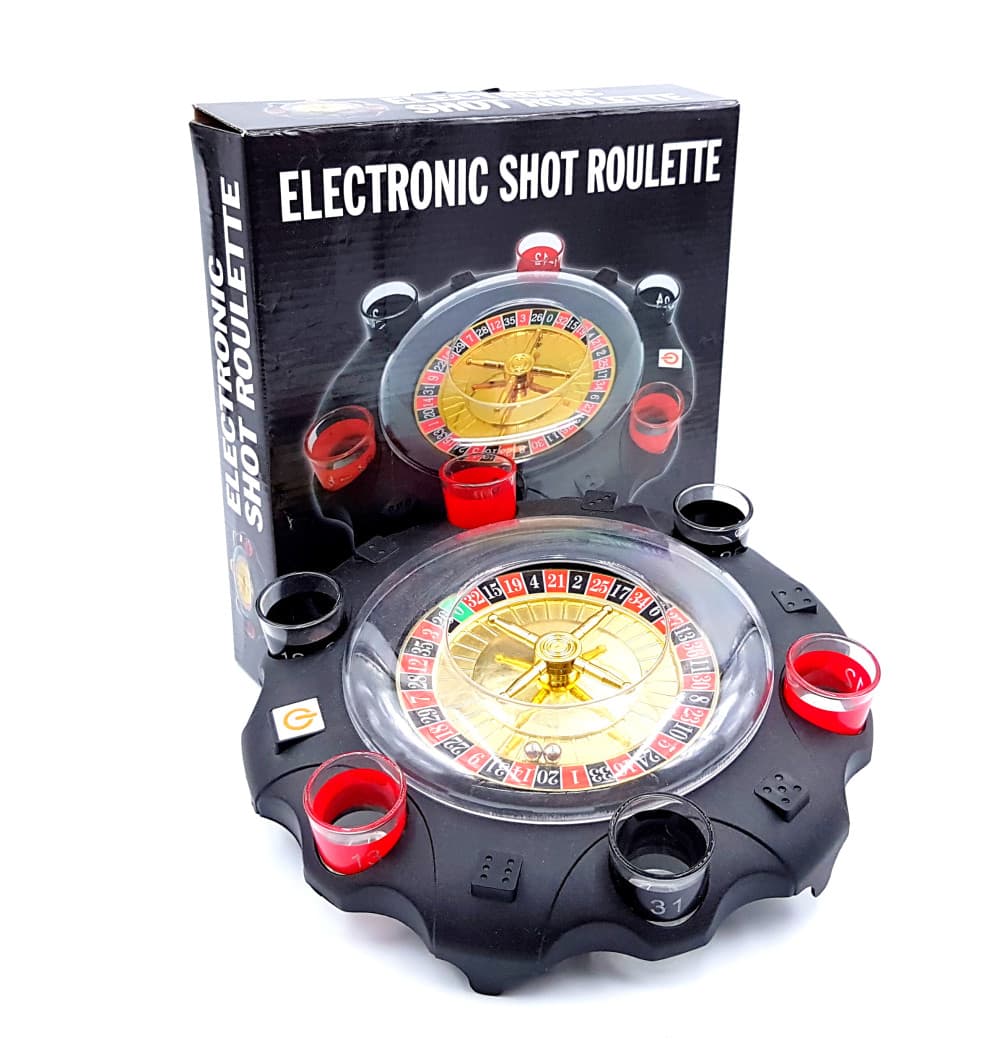 Ruleta electronica cu shoturi, 6 pahare, 27 x 6 cm — 4