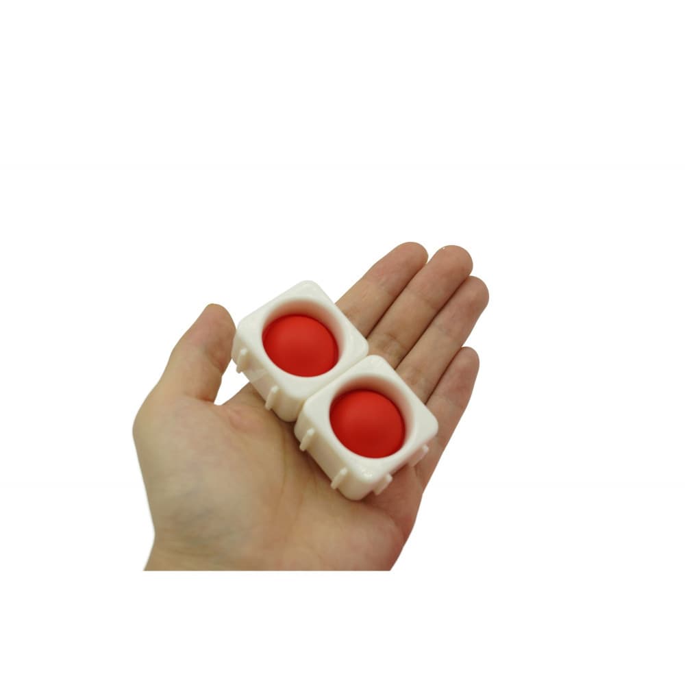 Set 8 blocuri de constructie din silicon, Pop Bubble, Fidget Toy, Puzzle, Multicolor — 2