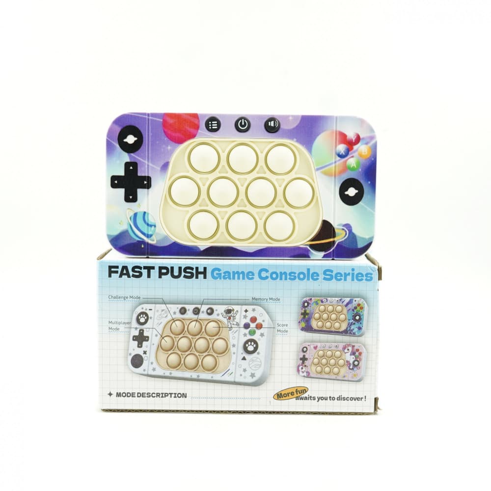 Jucarie interactiva Speed Push, joc de viteza apasare taste tip Pop-It, sunete si lumini, model galaxia — 2