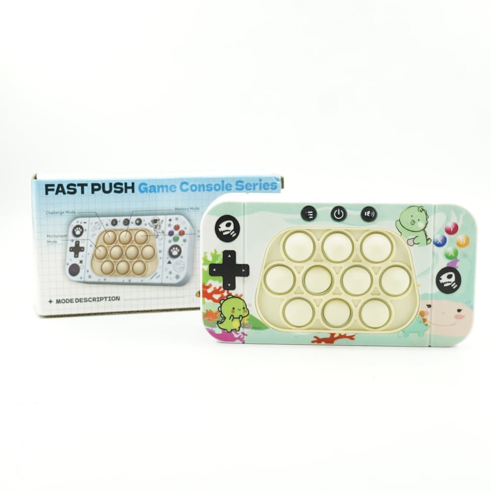 Jucarie interactiva Speed Push, joc de viteza apasare taste tip Pop-It, sunete si lumini, model dinozaur — 3