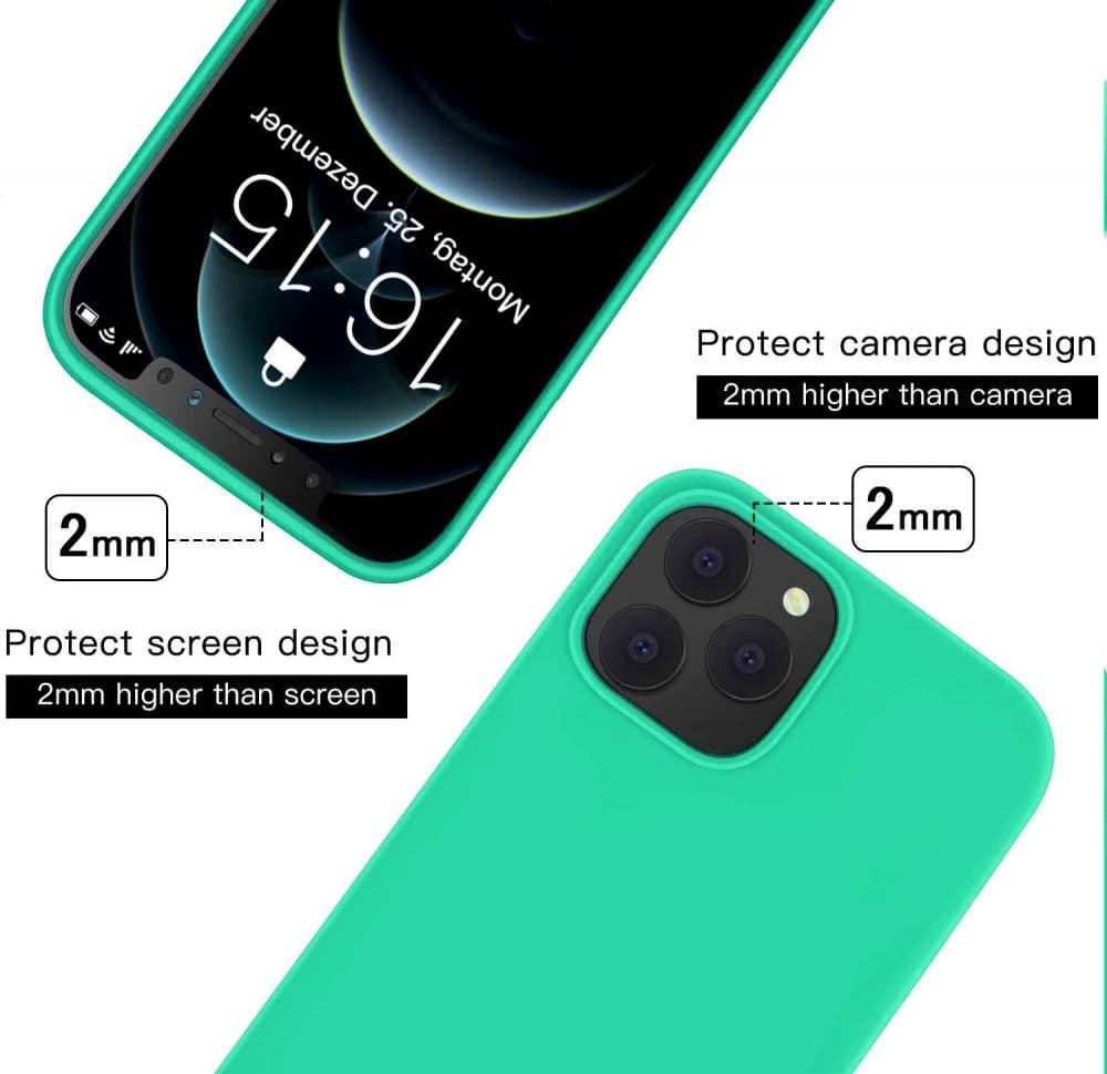 Husa Apple iPhone 7 / iPhone 8 / iPhone SE2, Luxury Silicone, catifea in interior, protectie camere, turcoaz — 4