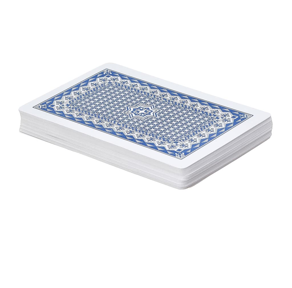 Pachet carti de joc clasice din plastic LUCKROYAL, cutie de plastic inclusa, spate albastru — 2