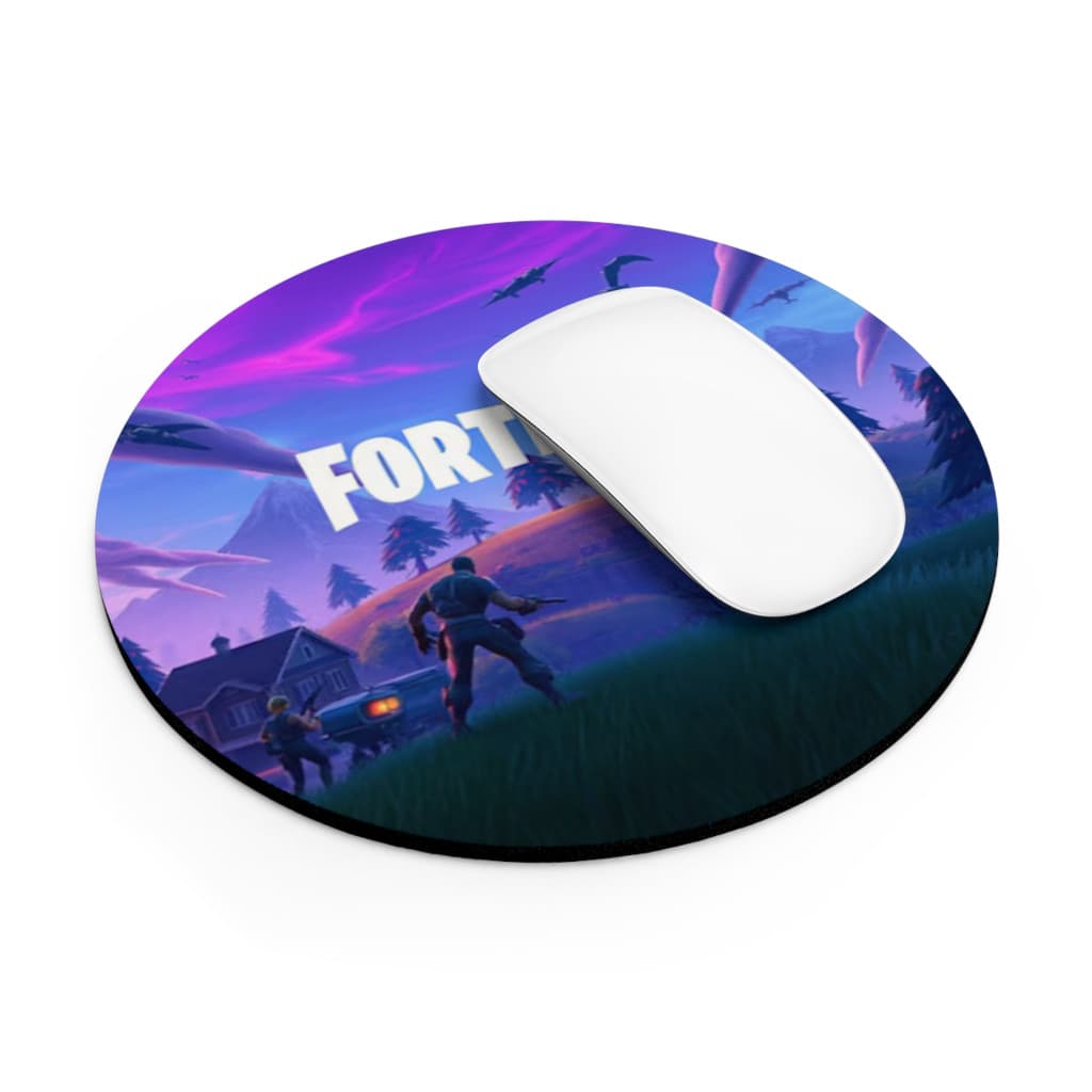 Mousepad personalizat, design Fortnite 1, rotund, diametru 20 cm — 2