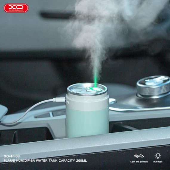 Umidificator casa/auto XO HF08, aspect doza suc, 260 ml, verde — 5