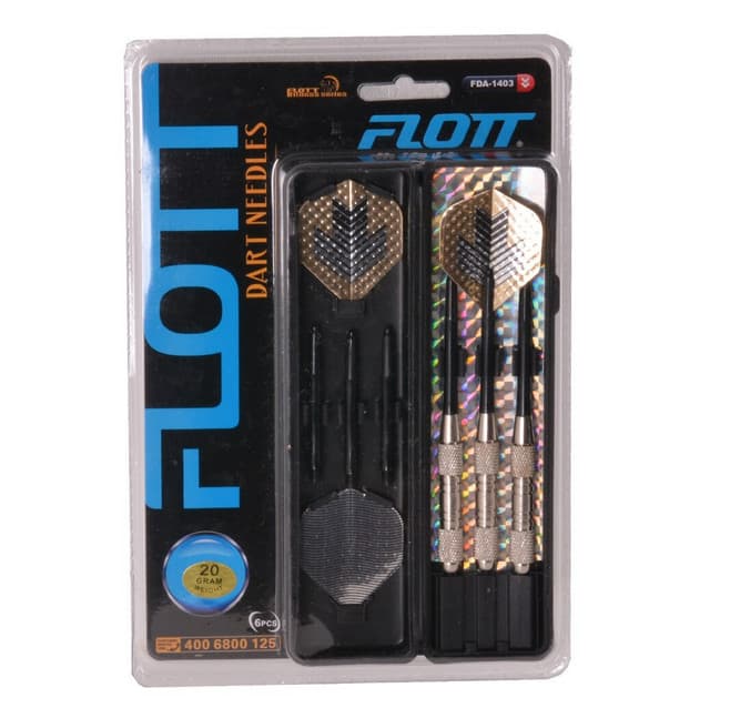 Set 3 sageti darts si 3 tije de rezerva FLOTT FDA1403, cutie inclusa — 2