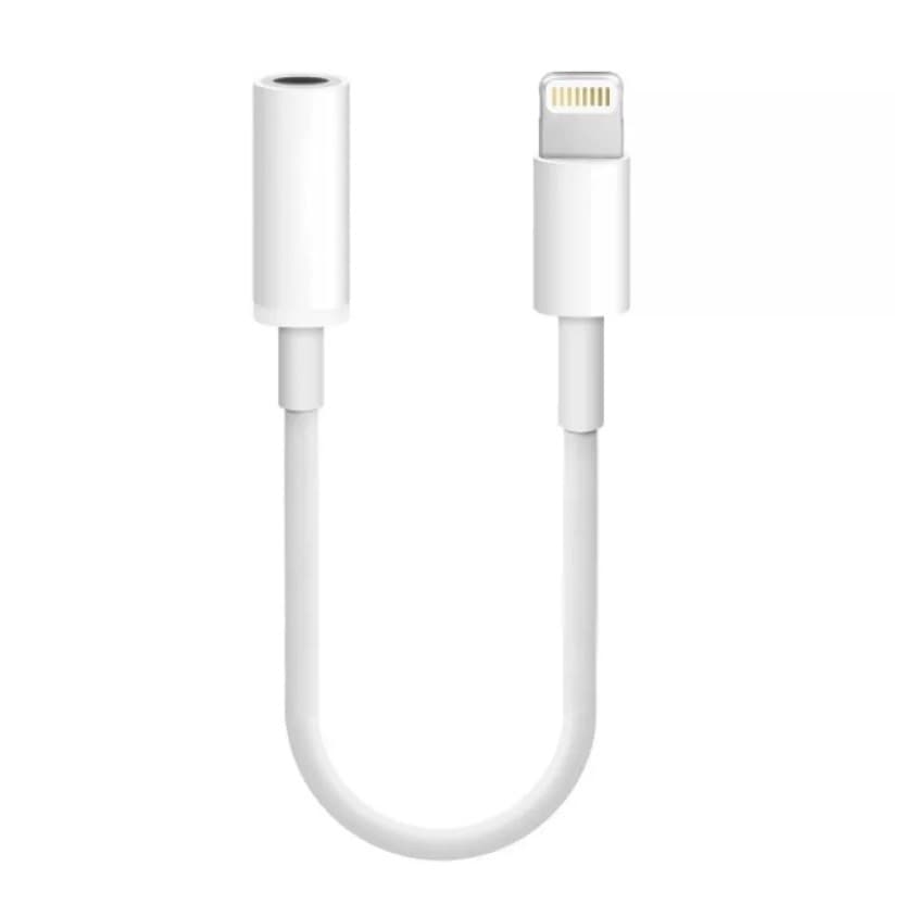 Cablu adaptor Lightning to jack 3.5 mm, iPhone/IPad, alb