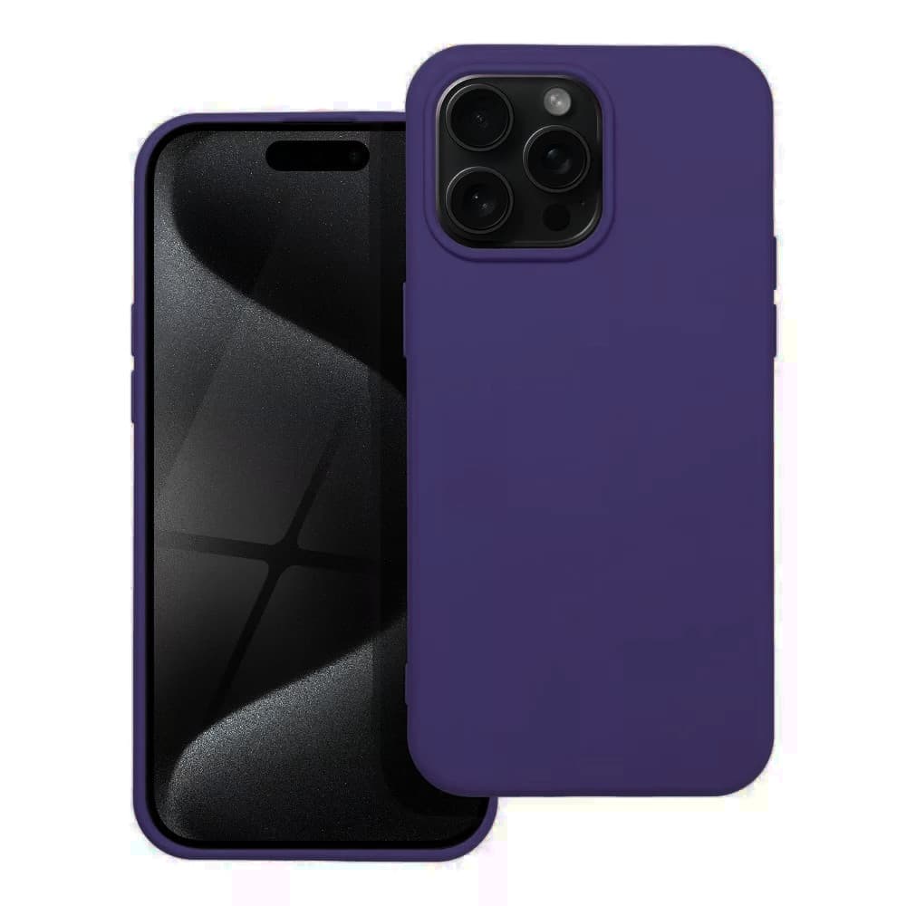 Husa Apple iPhone 16 Pro Max, Luxury Silicone, catifea in interior, indigo — 2