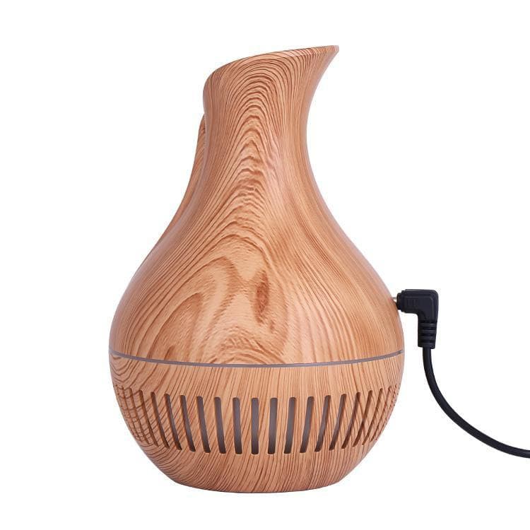 Umidificator aer, difuzor aromaterapie AORLIS AO-50111, lumini RGB, alimentare USB, maro deschis — 7