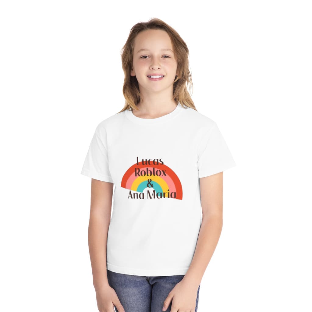 Tricou personalizat alb, copii/adulti, design logo Ana si Lucas, modal, diverse marimi — 3