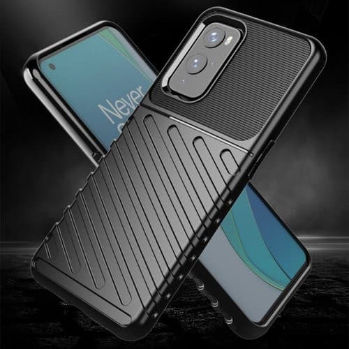 Husa pentru OnePlus 9, Thunder Case Flexible Tough Rugged, Negru — 3