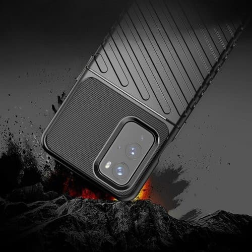 Husa pentru OnePlus 9, Thunder Case Flexible Tough Rugged, Negru — 4