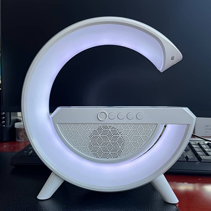 Boxa Bluetooth BT-2301 (LED RGB, AUX, USB, FM, microSD), incarcare wireless — 3
