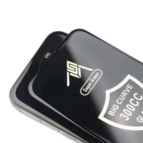 Folie de sticla Samsung Galaxy A04s, Big Curve 300CC, 0.55 mm, margini curbate, negre — 2