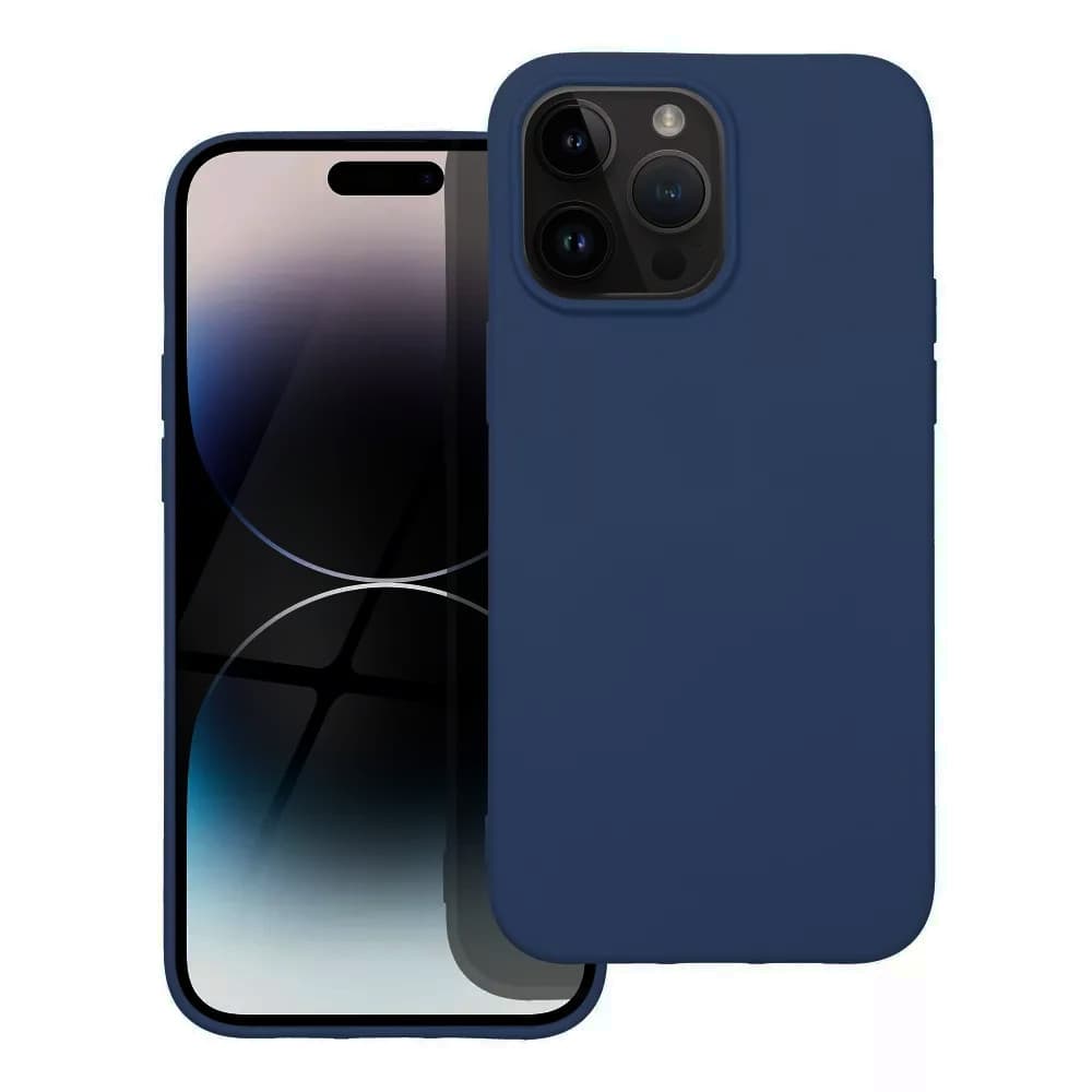 Husa Apple iPhone 16 Pro Max, Luxury Silicone, catifea in interior, albastra — 2