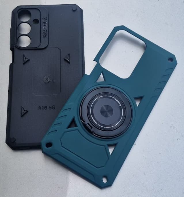 Husa Samsung Galaxy A13 5G / Galaxy A04s, Rotating Bracket, protectie camera, prindere magnetica, verde — 7