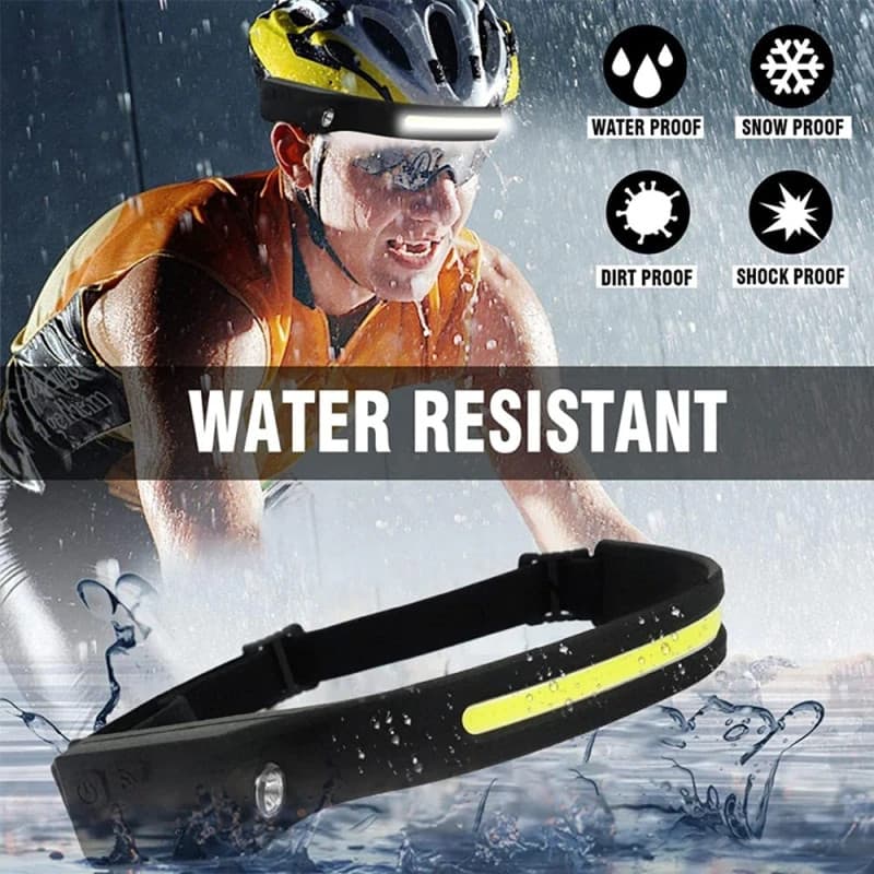 Lanterna frontala flexibila, cu acumulator si senzor de miscare, LED COB + LED XPE — 4