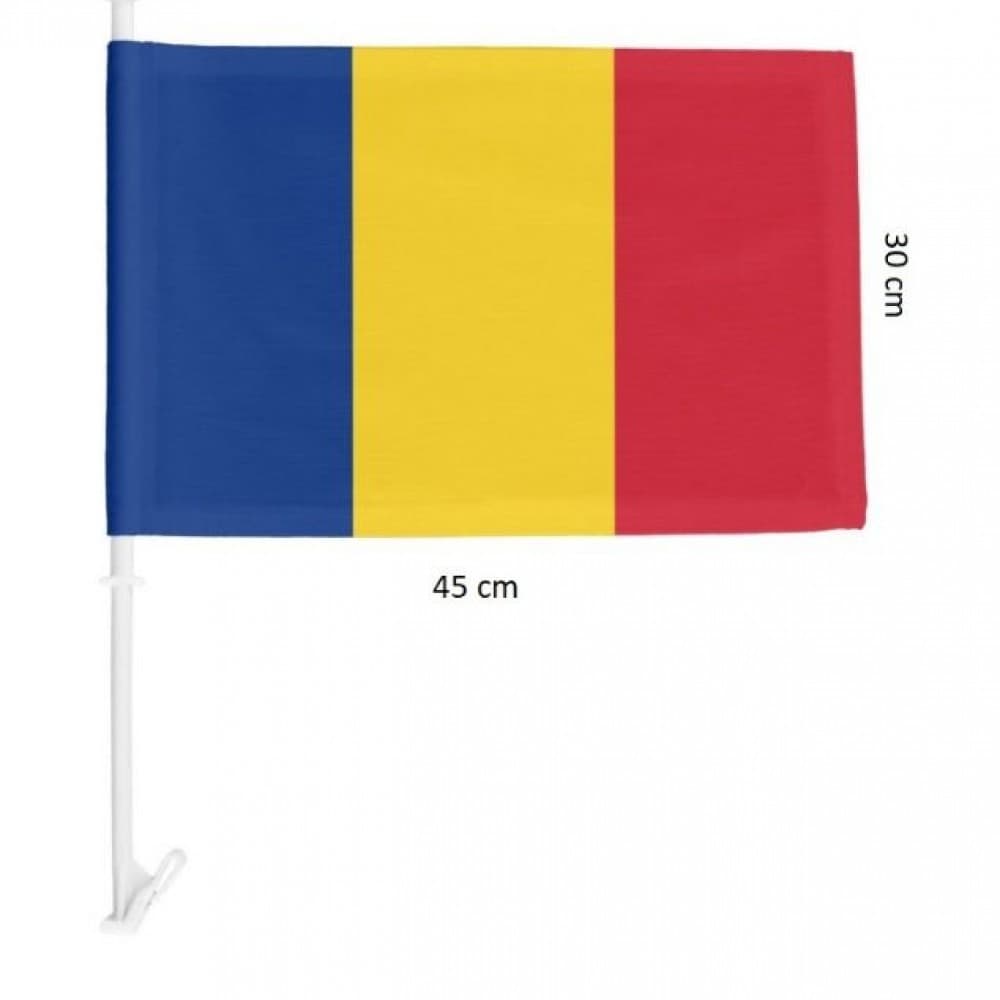 Steag Tricolor auto 45 cm x 30 cm / stegulet / stegulet auto / flag / drapel — 2